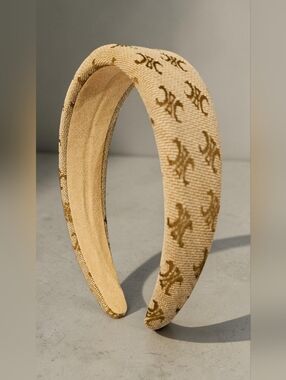 Brown And Tan Canvas Style Headband